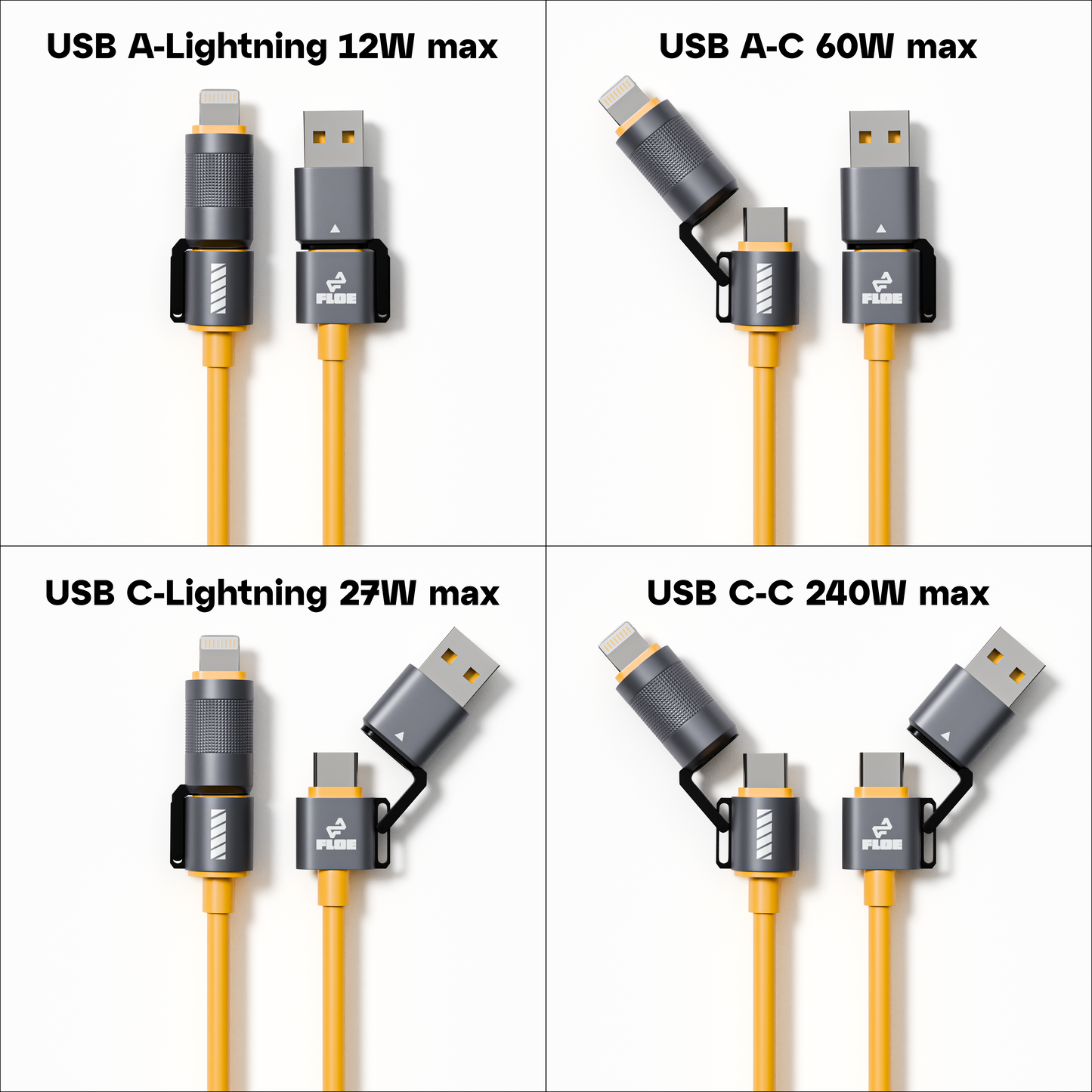 HYPERQUAD 4 in 1 -240W charging cable